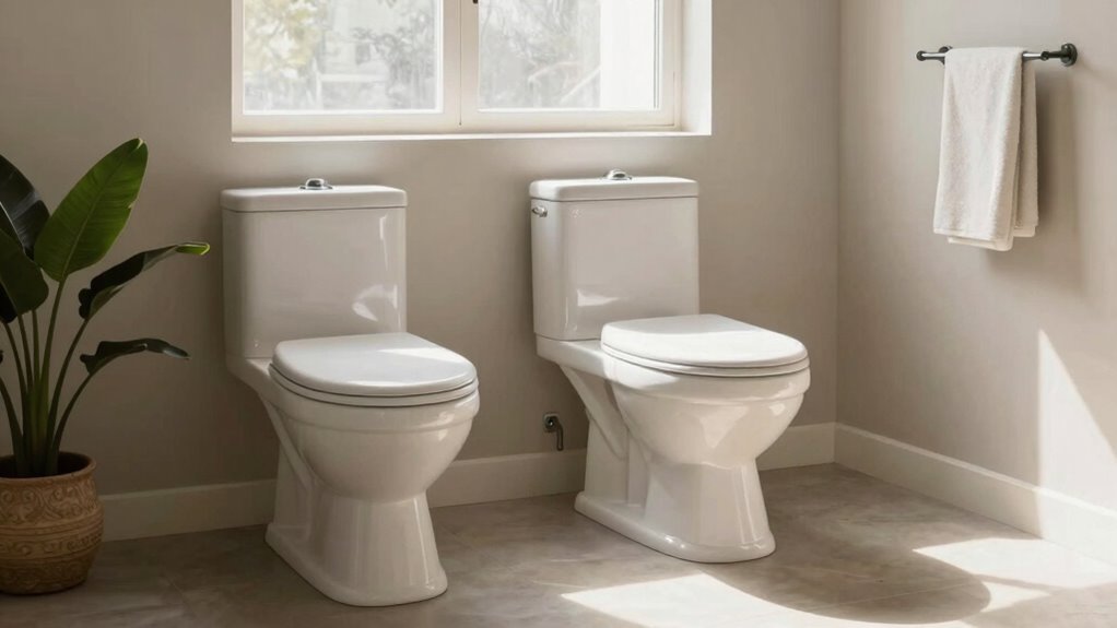 modern vs traditional toilet design