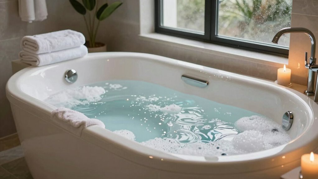 optimal soaking tub depth