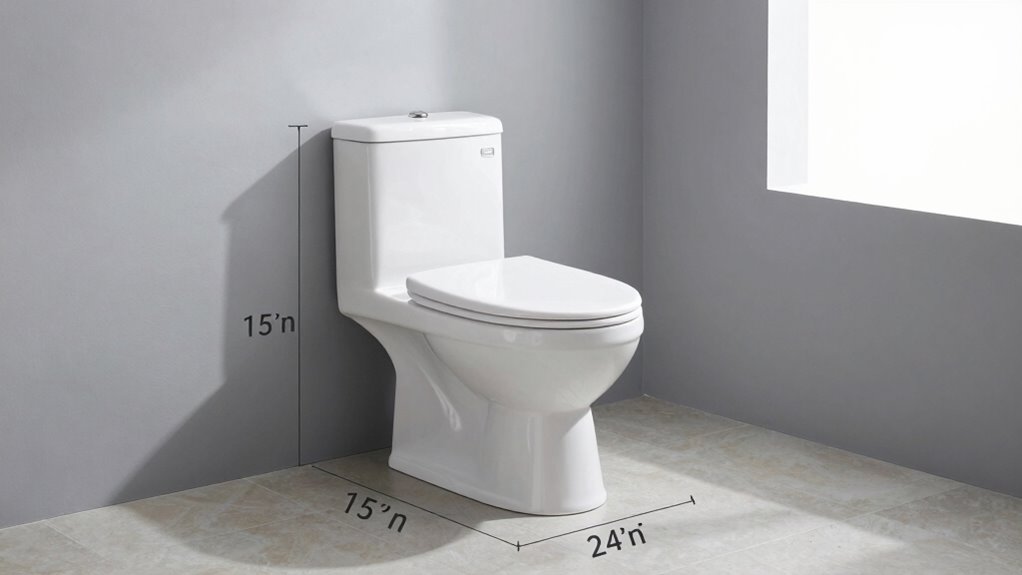 optimal toilet clearance design