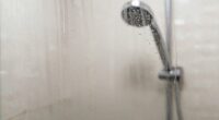 shower hard water buildup