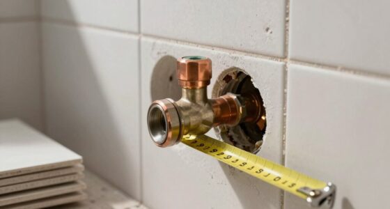 shower valve installation depth