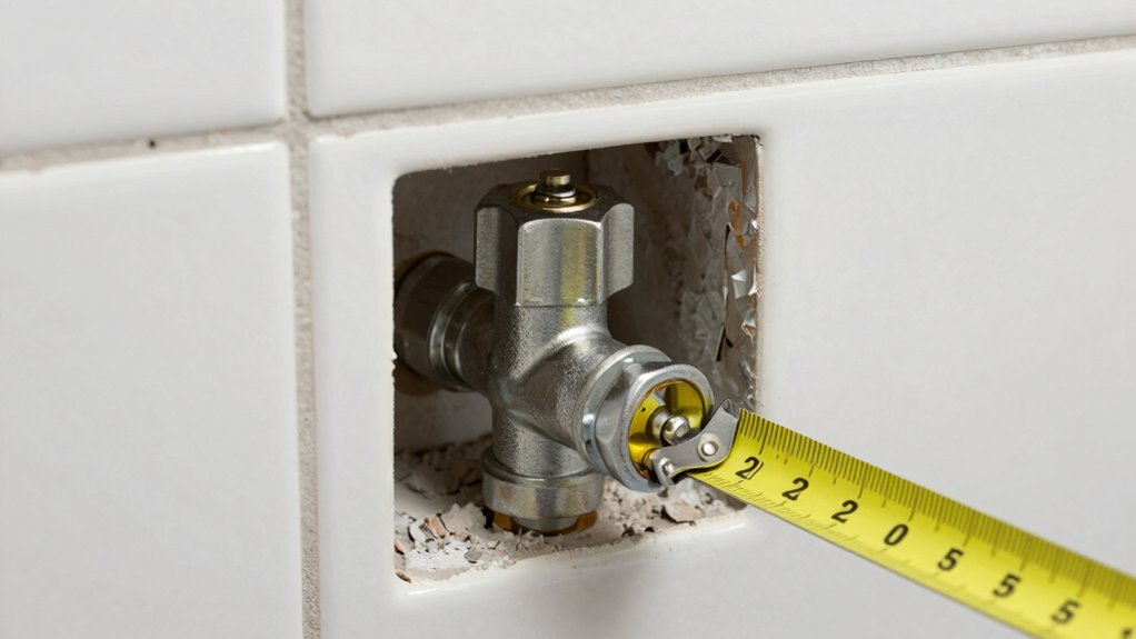 shower valve rough in guidelines