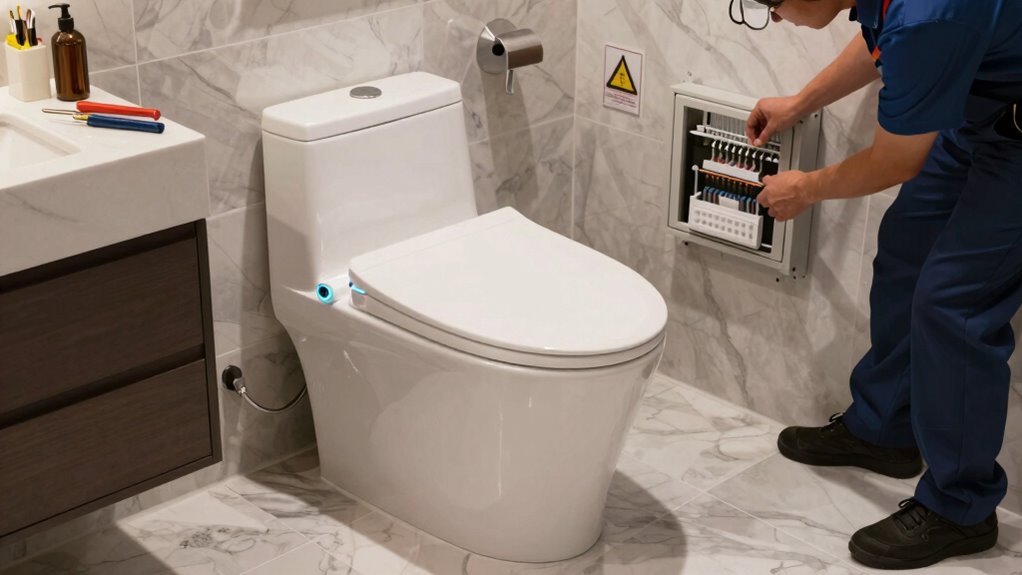 smart toilet installation requirements