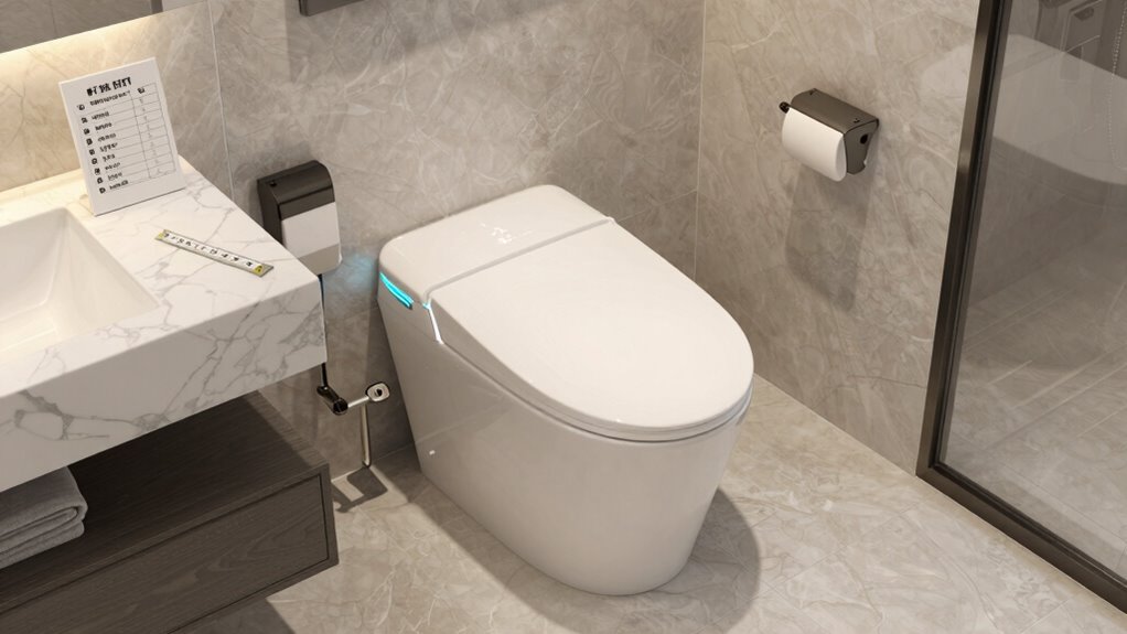 smart toilet installation space