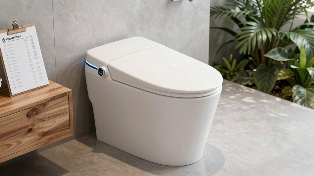 smart toilet maintenance routine