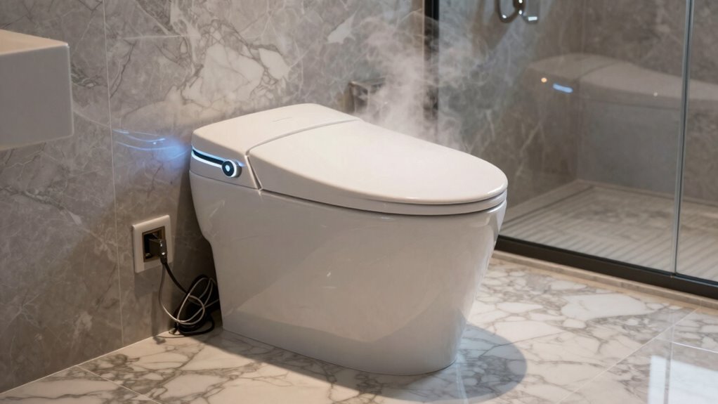 smart toilets need electricity