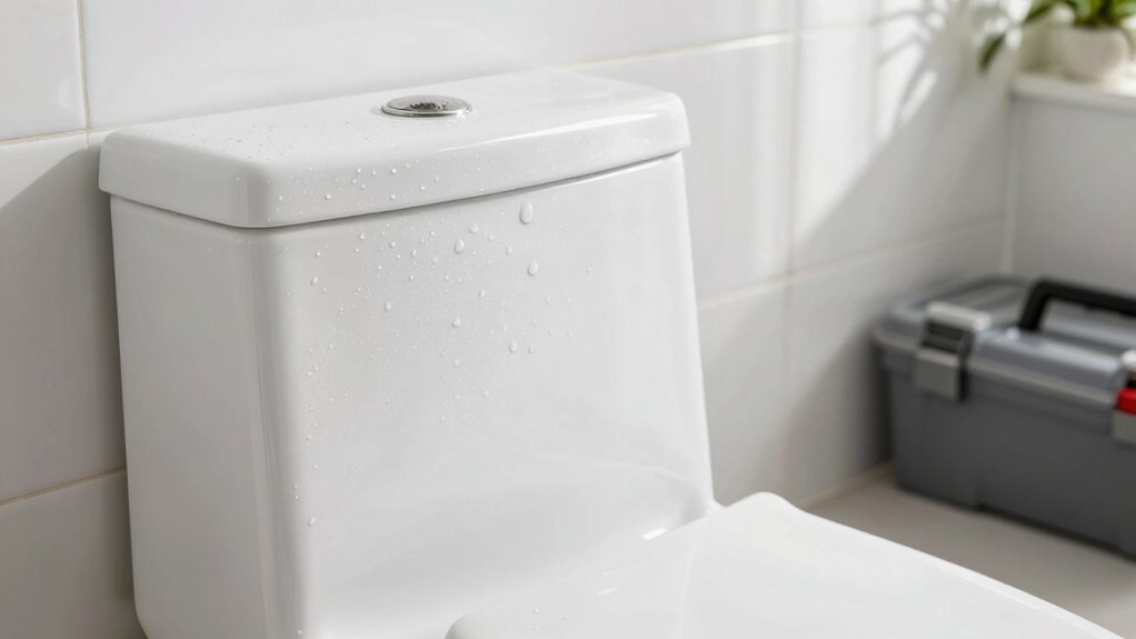 stop toilet tank sweating