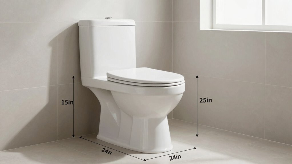 toilet clearance space guidelines