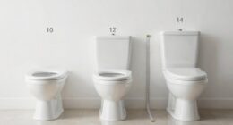 toilet rough in size comparison