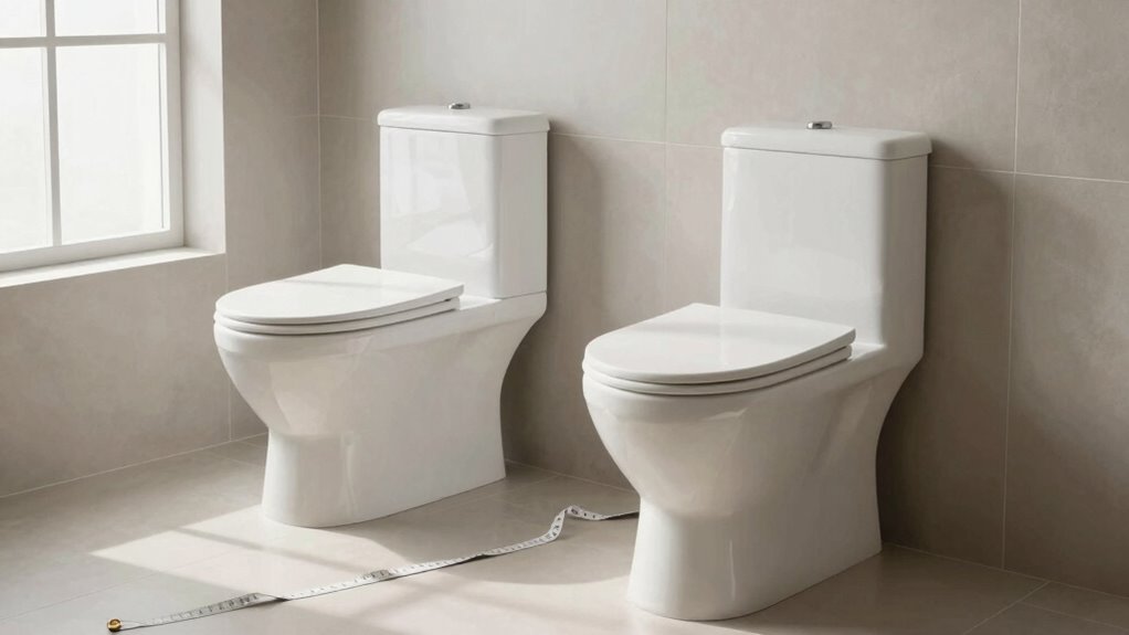 toilet shape space considerations