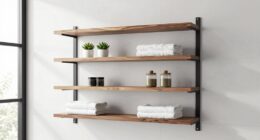 top floating bathroom shelves