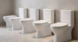 top rear discharge toilets