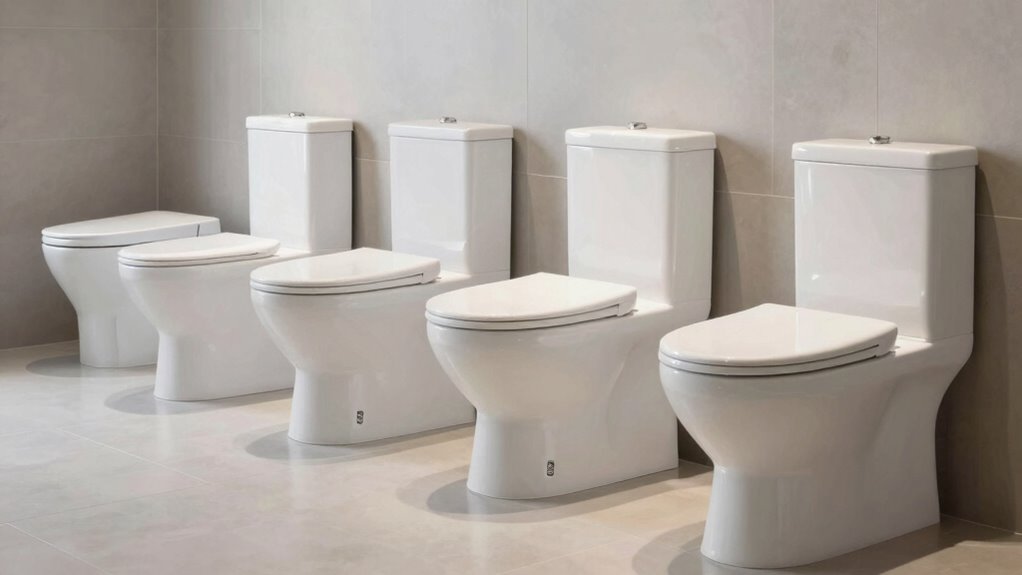 top rear discharge toilets