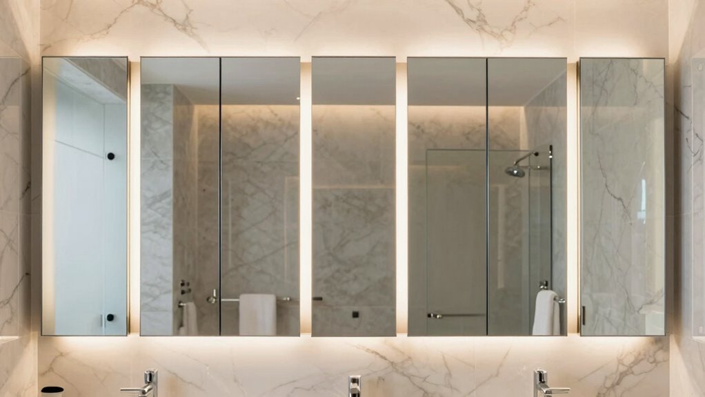 top recessed bathroom cabinets