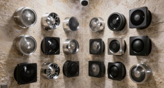 top steam shower ventilators