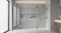 top walk in shower kits