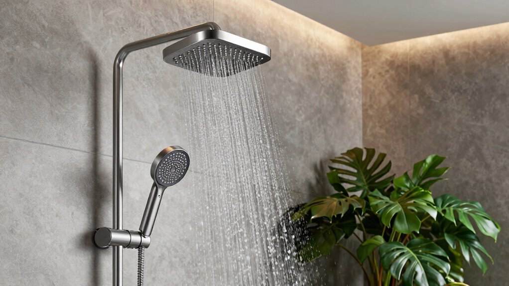 top wall mounted rain showers