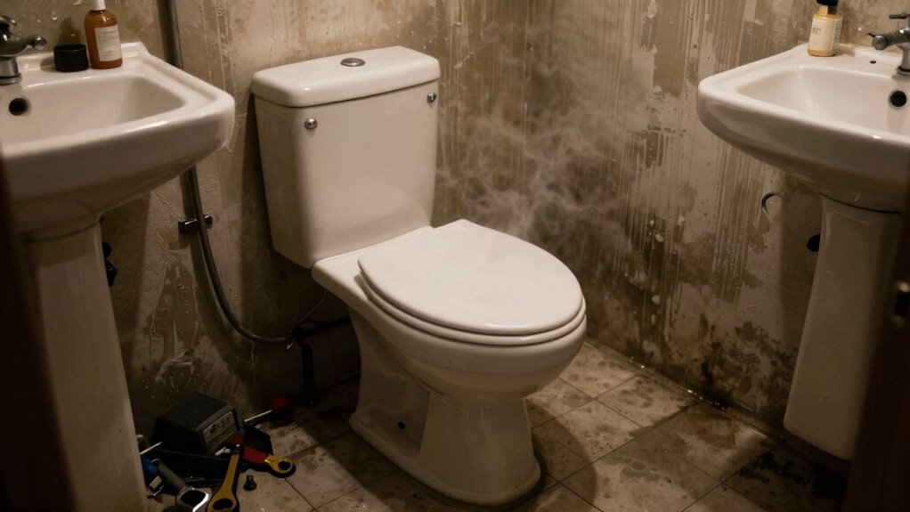 upflush toilet system challenges