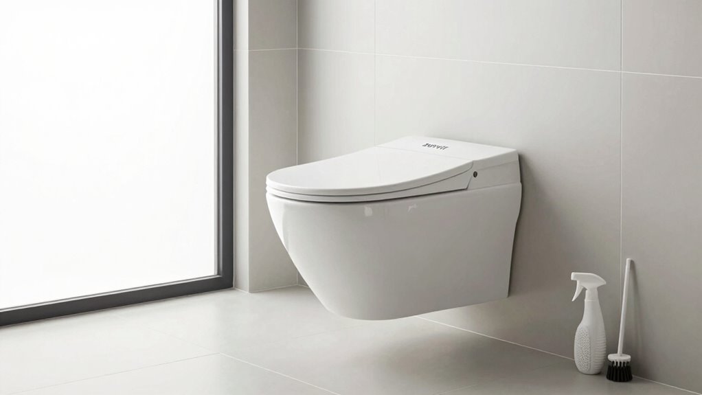 wall hung toilet cleaning tips