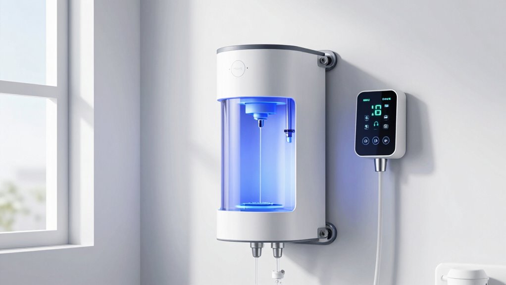 water flow filtration installation