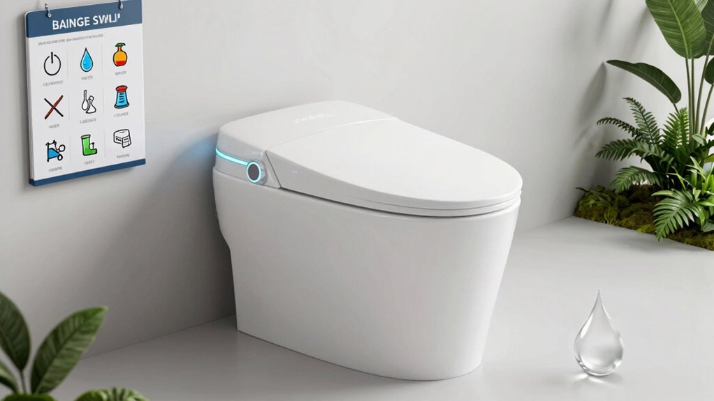 water saving smart toilet features