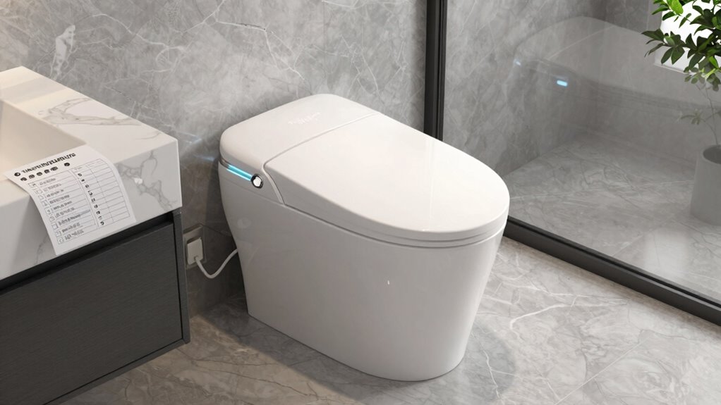 woodbridge smart toilet installation checklist