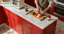 A Dark and Awkward Kitchen Got a Colorful Vintage-Inspired Redo