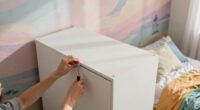 An IKEA PAX DIY and a Dreamy Mural Transformed this Tiny Bedroom
