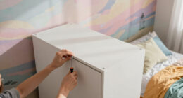 An IKEA PAX DIY and a Dreamy Mural Transformed this Tiny Bedroom