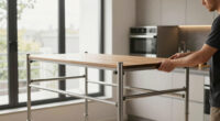 Dezeen Showroom New Releases newsletter includes scaffolding-like table