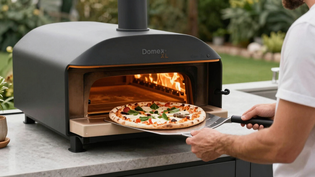 Dome XL (Gen 2) pizza oven in Black Orange by Tonester and Gozney