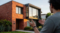 MRTN Architects extends Melbourne home with cluster of red-brick volumes