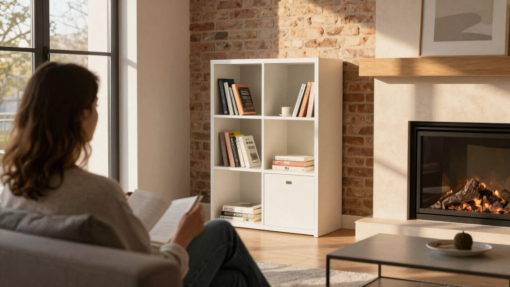 This Living Room’s Fireplace Now Has a Dream Built-In Thanks to an IKEA BILLY Hack