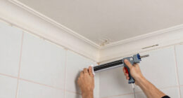 This Bath Had Peeling Molding, a Drop Ceiling, and Pink Grout — Now It's Classic