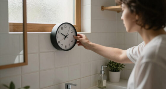 I Moved A Clock To My Bathroom, And It Changed My Morning Routine Forever