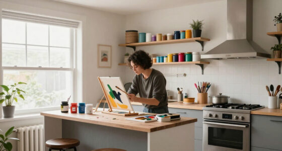 This 500-Square-Foot Studio Doubles As An Artist's Home And Workspace