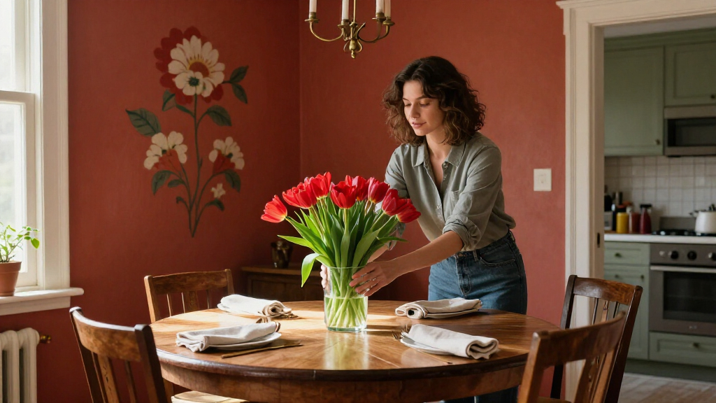 This Dining Room Feels Like A Painting Thanks To A Vintage-Inspired Redo