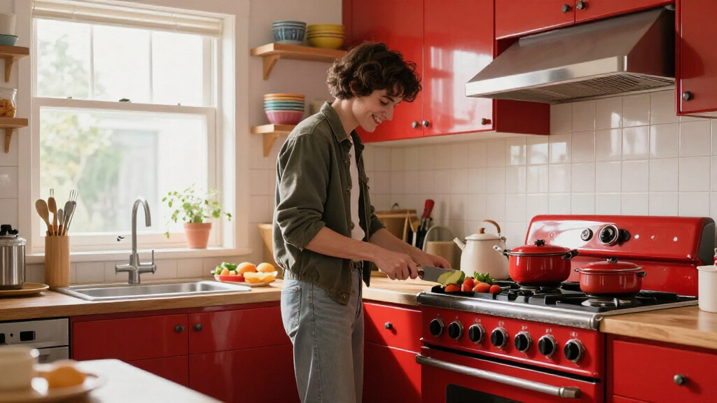 This Kitchen Got A 1940s-Style Redo — Somehow, It’s Bright And Modern Too