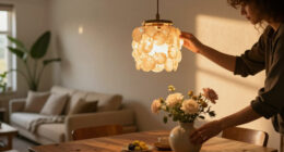 Capiz Shell Is The Lighting Trend That Will Make Your Home Feel Softly Romantic
