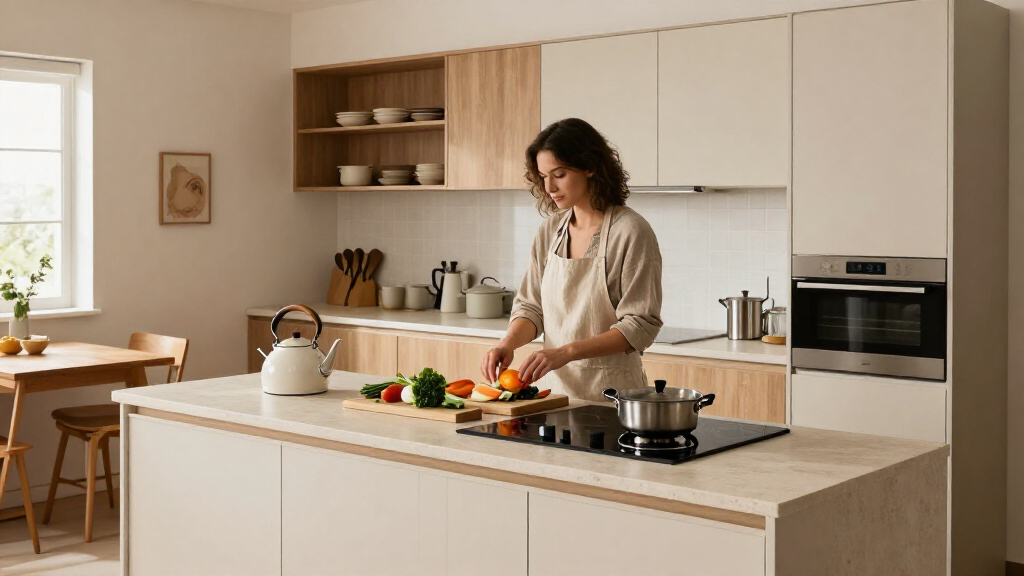 This Petite Japandi Kitchen Is A Masterclass In How To Balance Style And Function In A Tiny Space